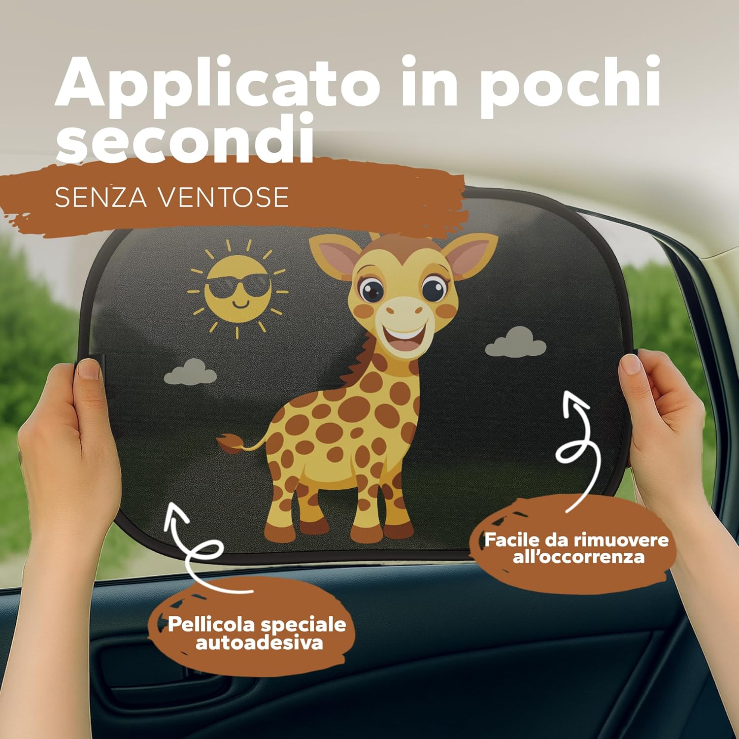 Thumbnail 6 de Parasole per auto Baby – Giraffa per finestrini laterali