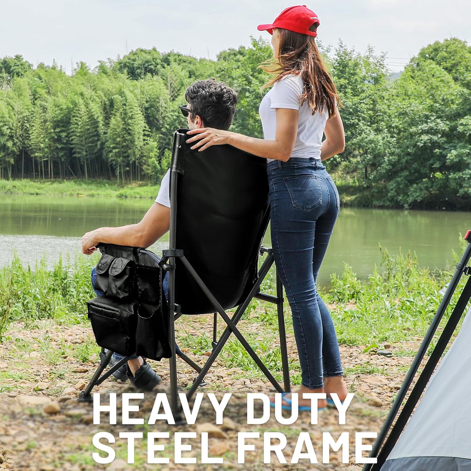 Detalle 1 de Timber Ridge Folding Camping Chair, 500 lb Capacity