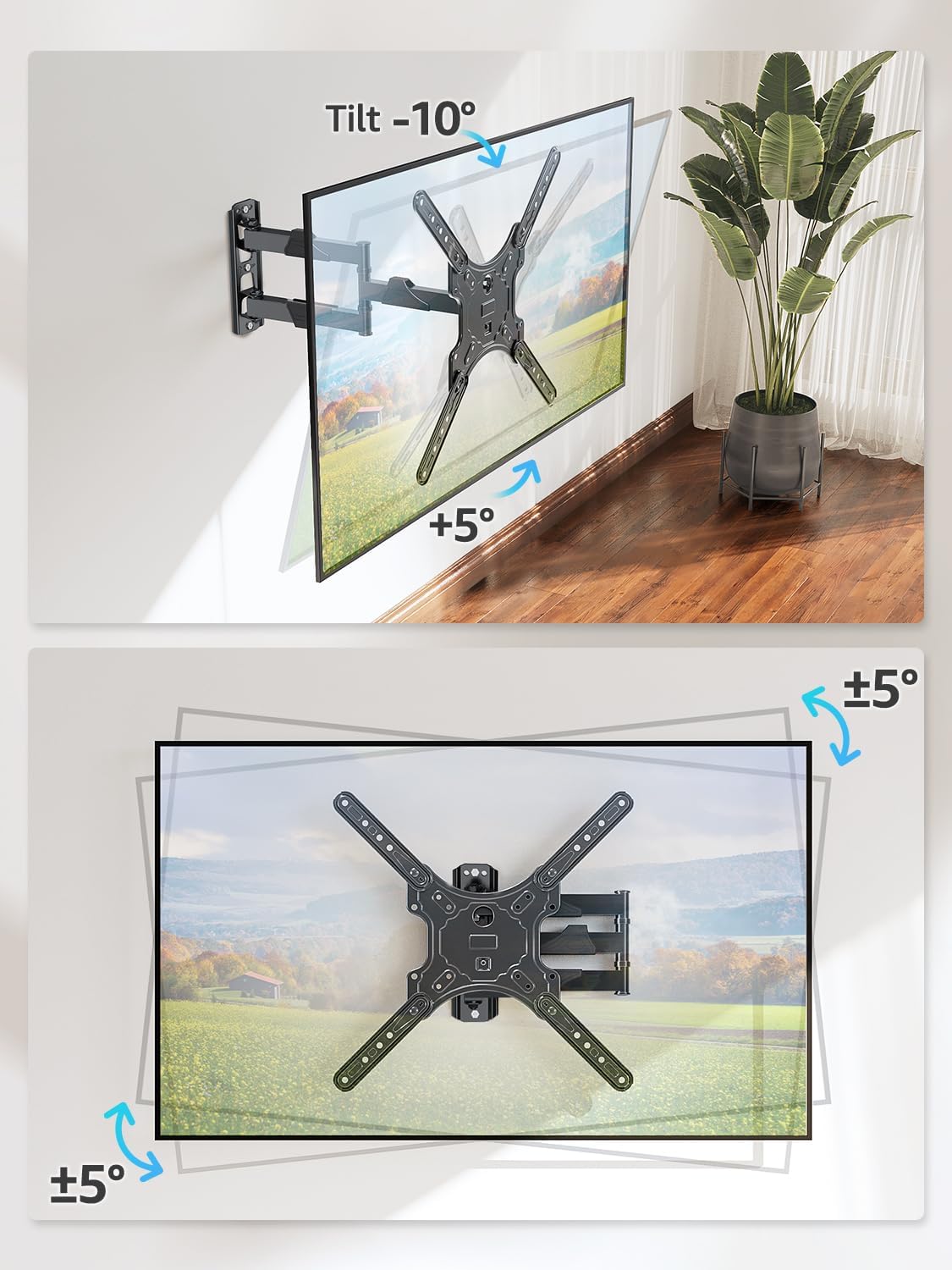 Detalle 2 de MOUNTUP MU0018 Full Motion TV Mount