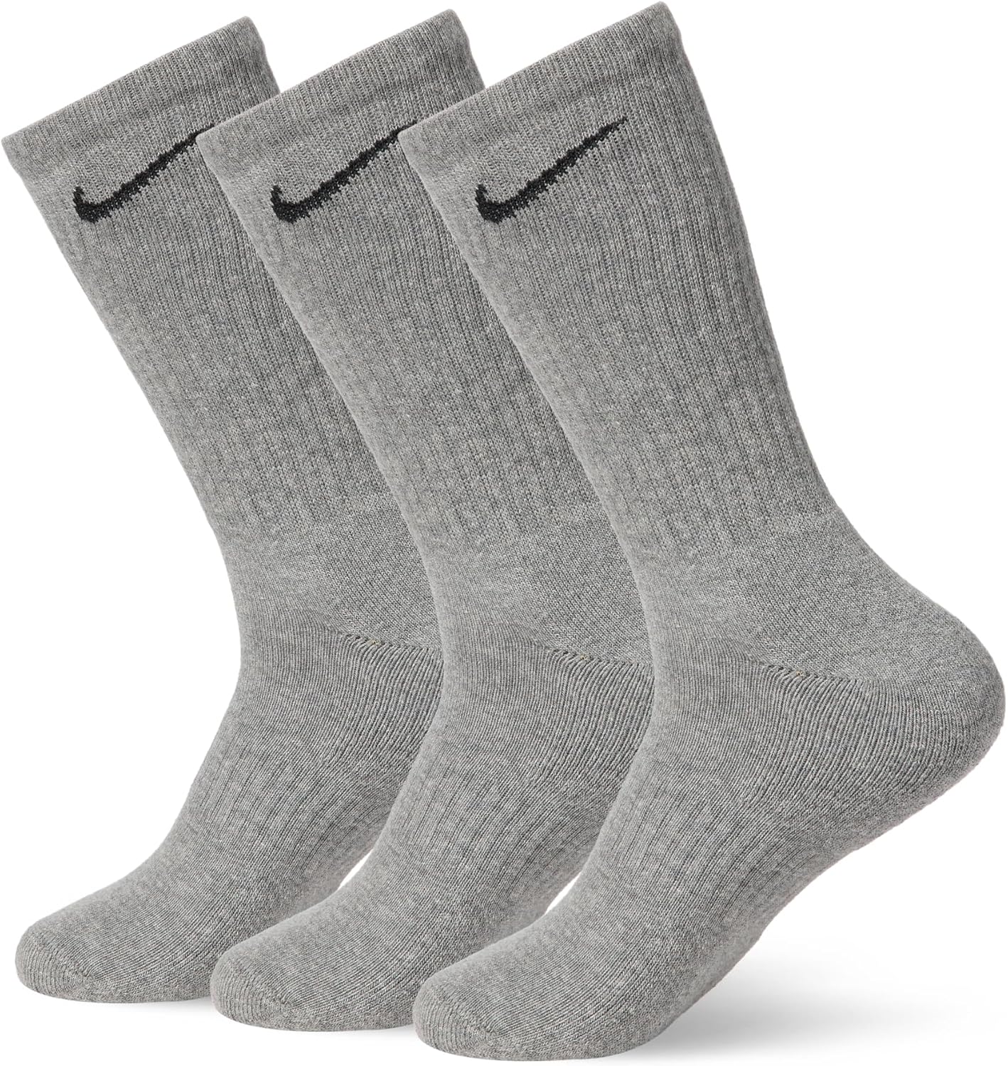 Detalle de Nike Mens Everyday Cushioned Socks – White/Black, M EU