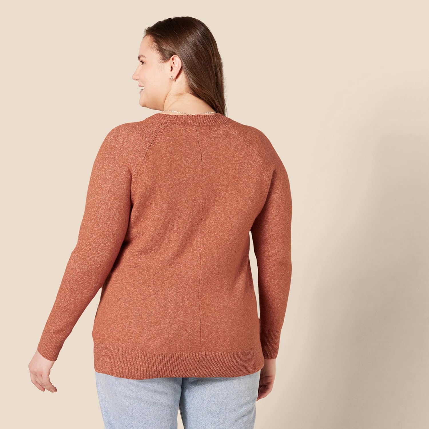 Thumbnail 1 de Amazon Essentials Damen Regular-Fit Langarm-Pullover Rundhalsausschnitt