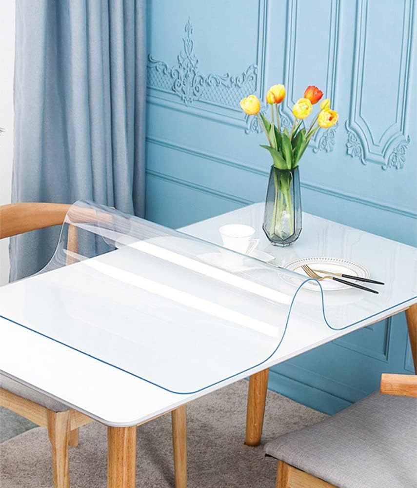 Thumbnail 1 de VeeCano 30x60 Inch Clear Table Cover Protector: Thick PVC Shield for Dining, Desk, and More