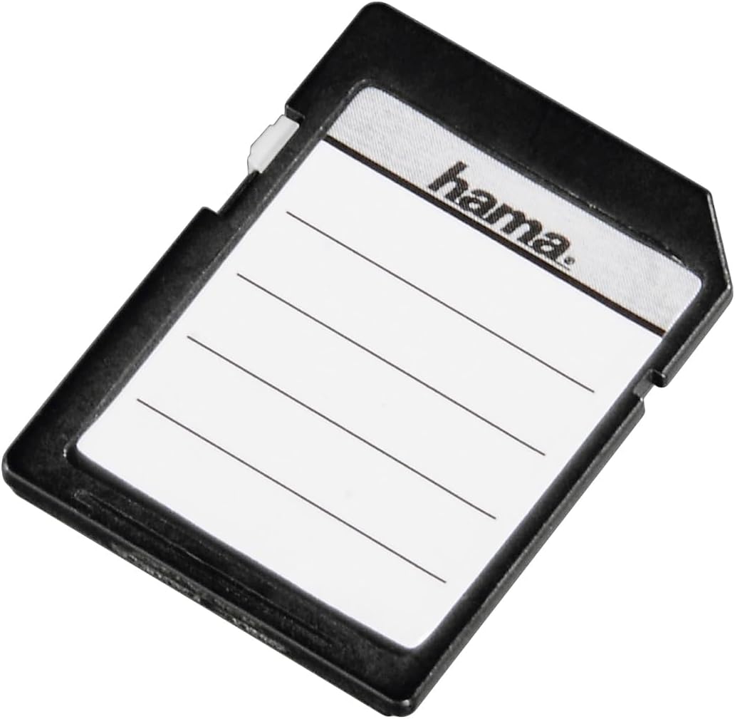 Detalle de Hama SD/MMC Memory Card Labels, 18 Pieces – Black & White