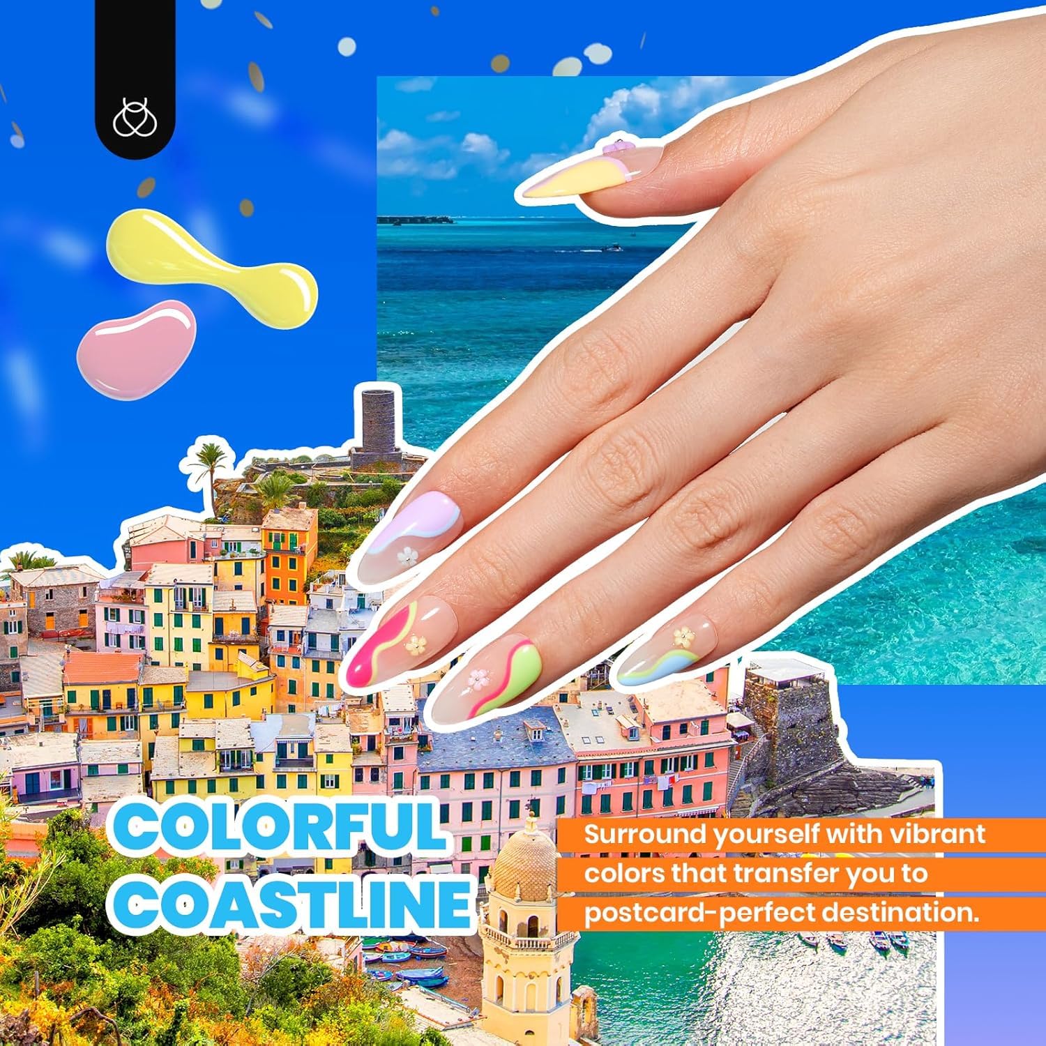 Thumbnail 1 de Beetles 36-Color Gel Nail Polish Kit (Summer Pastel) with Base + Glossy & Matte Top Coats