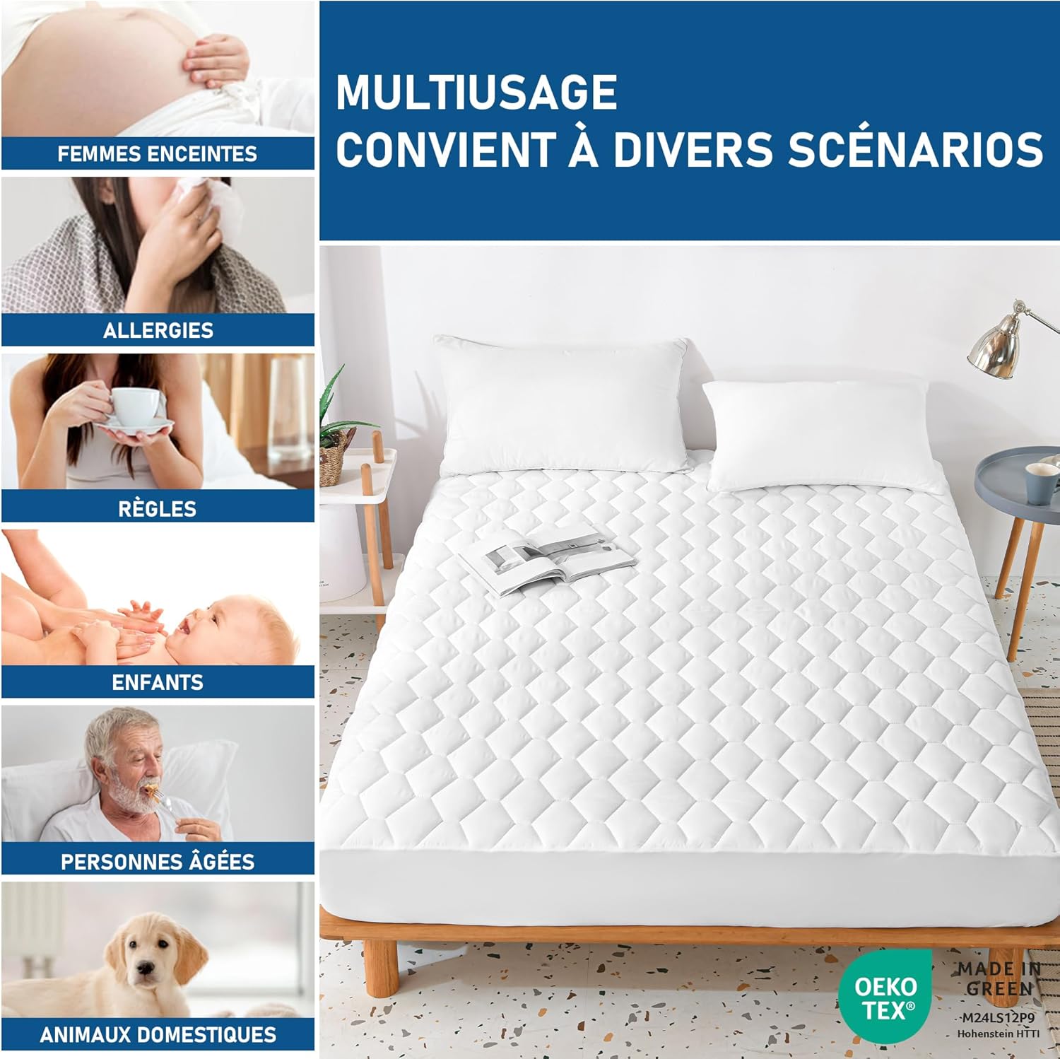 Thumbnail 4 de GRT Protège Matelas 180x200 Matelassé