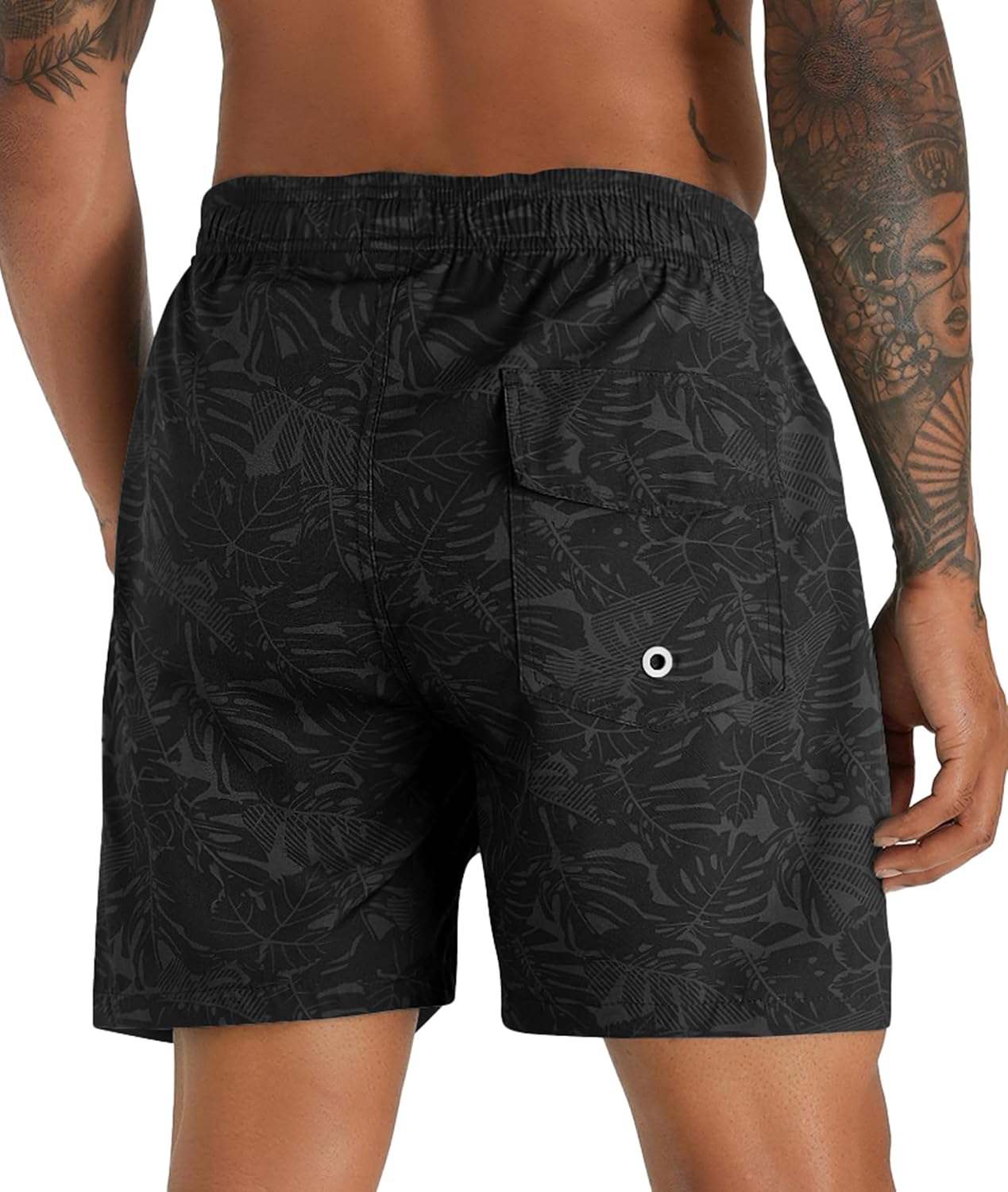 Detalle de APTRO Men's Swim Trunks with Compression Liner 5 Inch