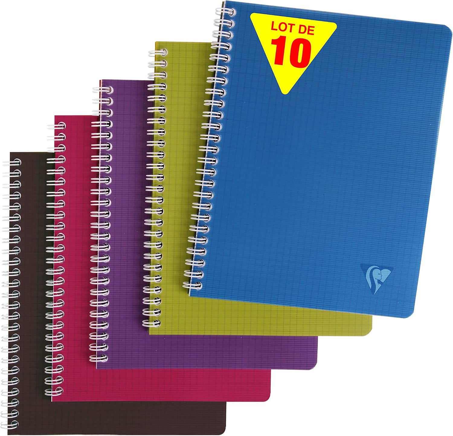 Detalle de Clairefontaine 329715C Collection Linicolor Intensive – Cahier à spirale 17x22 cm, 100 pages