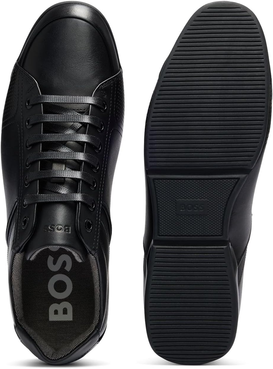 Thumbnail 4 de BOSS Saturn Lowp Baskets en Cuir avec Doublure Anti-odeurs – Homme