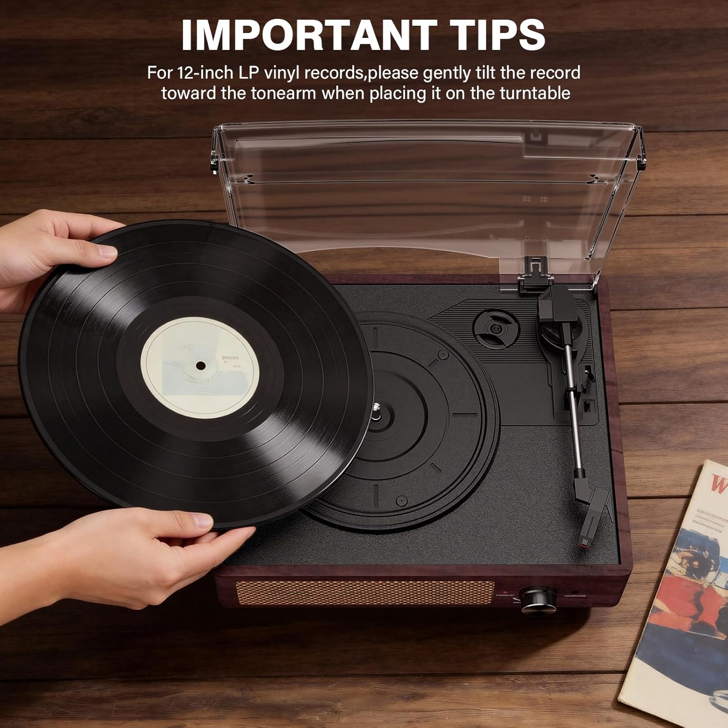 Thumbnail 4 de Vinyl Record Player 3-Speed