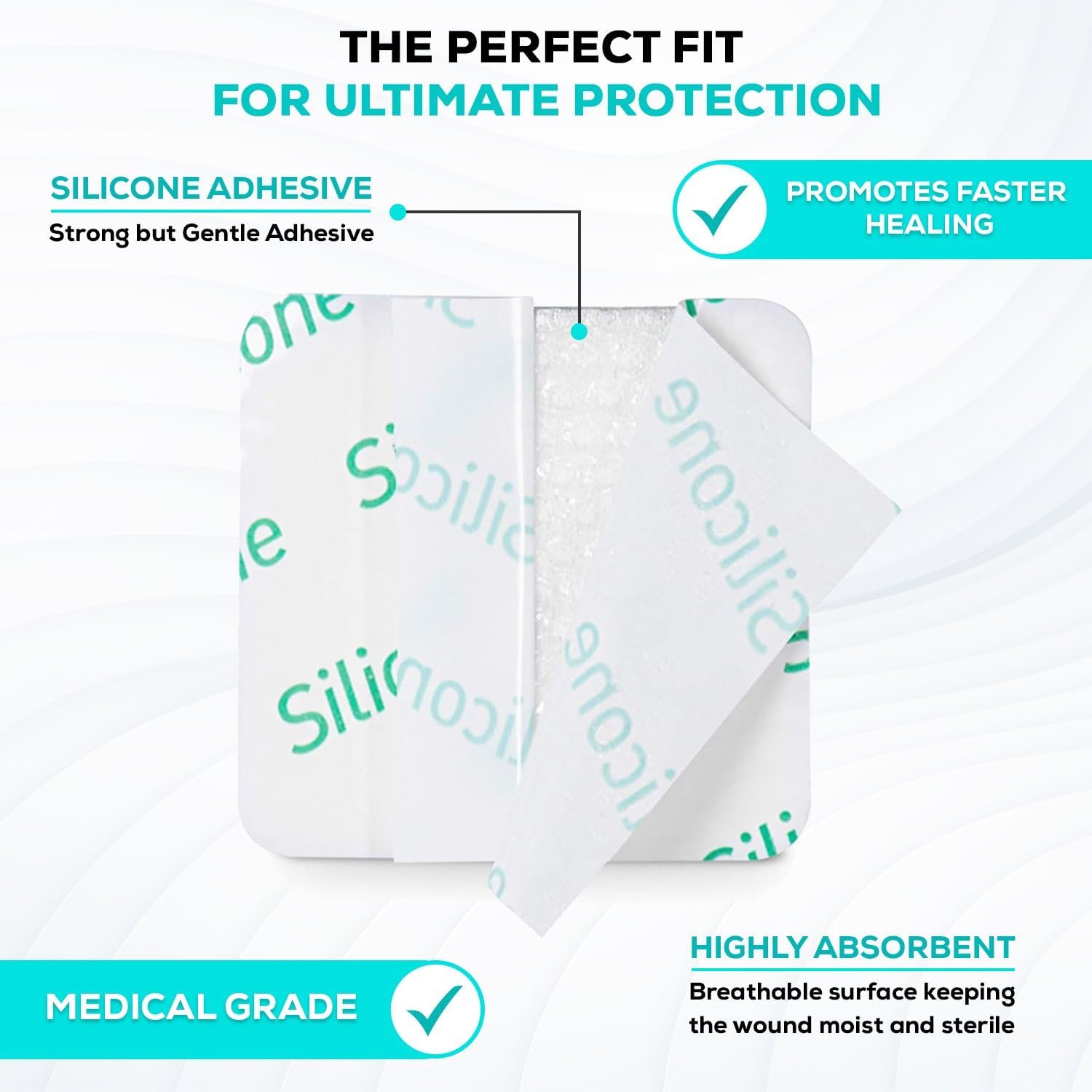 Detalle 2 de MedVance Silicone Foam Dressing 2" x 2