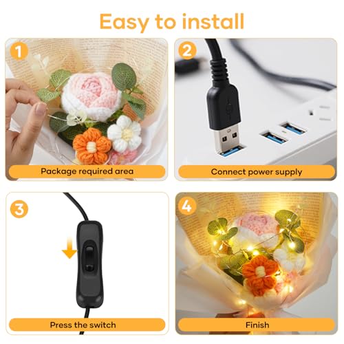 Thumbnail 7 de Hoteril Luci Albero di Natale, Luci da Esterno USB 12 m con Interruttore – LED 2700K