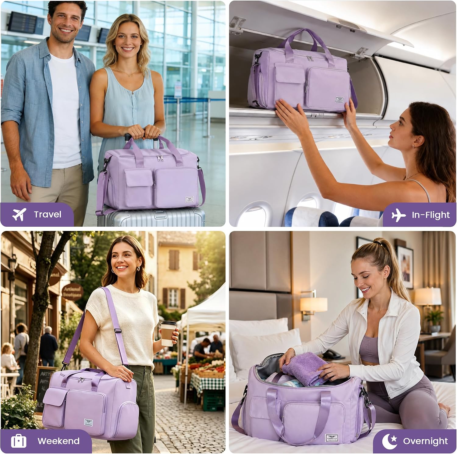 Thumbnail 5 de FIORETTO Women's Gym Duffle Bag 37L