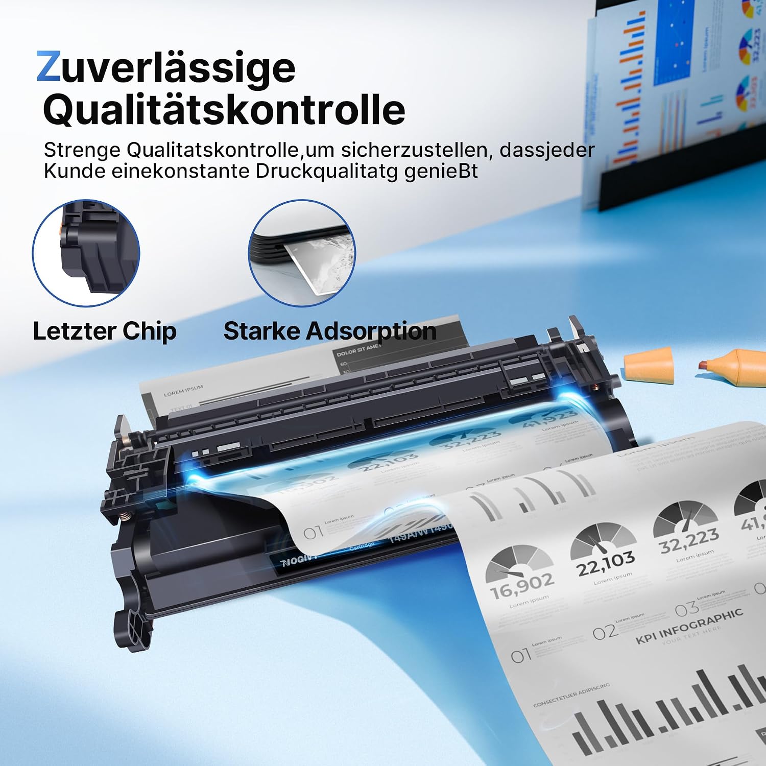 Thumbnail 2 de 149A Toner (mit Chip) kompatibel für HP 149A / 149X – Schwarz, 1er-Pack für LaserJet Pro & Pro MFP
