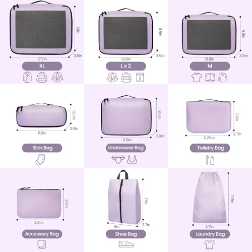 Detalle 2 de Prezon Cubes de rangement valise, lot de 10 ⚙