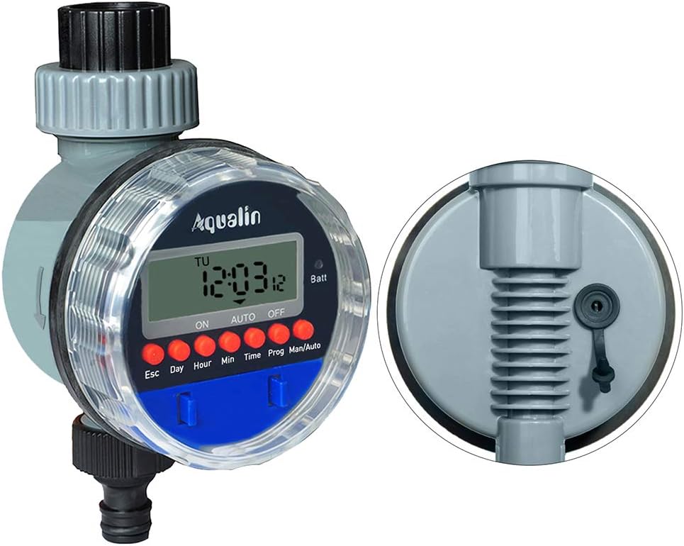 Thumbnail 6 de Aqualin LCD Temporizzatori per irrigatori Giardino: timer elettronico con LCD e 8 programmi