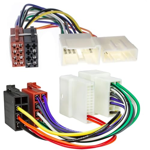 Thumbnail 4 de ACMEROTA juego de conectores ISO para radio de coche (adaptador DIN, 2x8 pines/16 pines, extremos de cable sueltos)