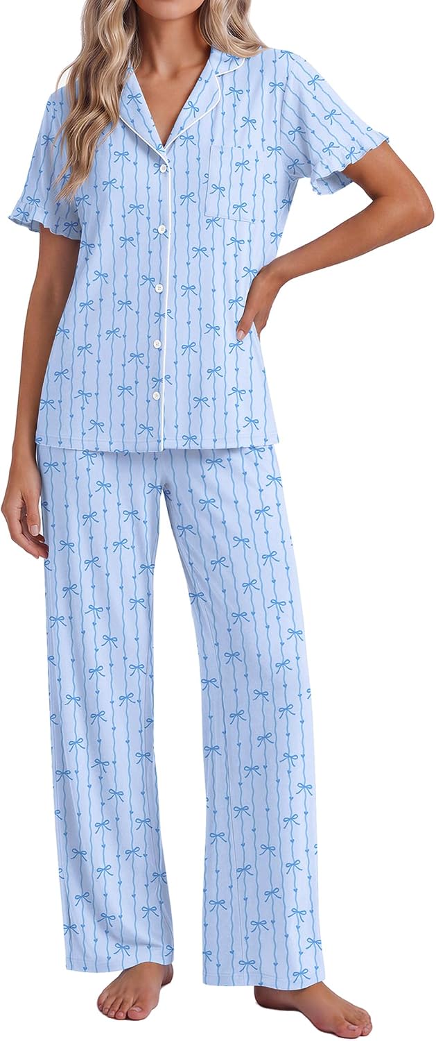 Thumbnail 6 de Ekouaer Women's Pajama Set, Polyester-Spandex Blend