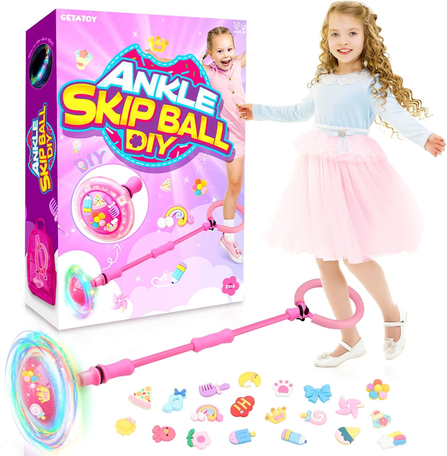 Detalle de Getatoy Ankle Skip Ball for 3–8 Year Olds