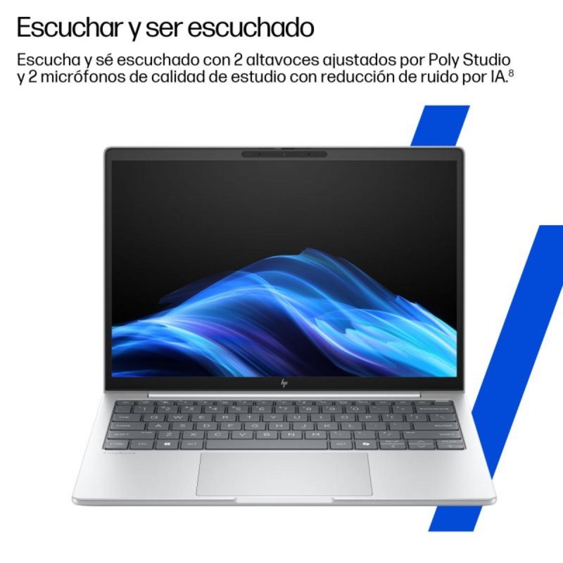 Detalle 2 de HP EliteBook 8 G1i IA – Portátil premium de 16" con Intel Core Ultra 5 225H, 16GB/512GB SSD, IPS WUXGA