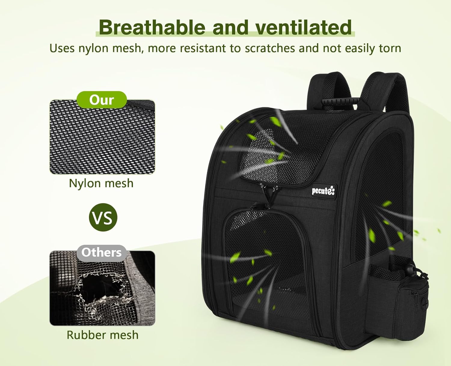 Detalle de Pecute pecute Haustier Rucksack Katze XL