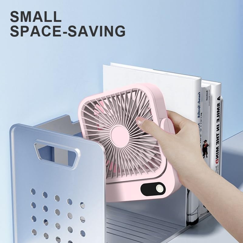 Thumbnail 2 de GIIKNEW 2082A Magnetic Portable Fan, 5 Speeds, 5000mAh, Pink