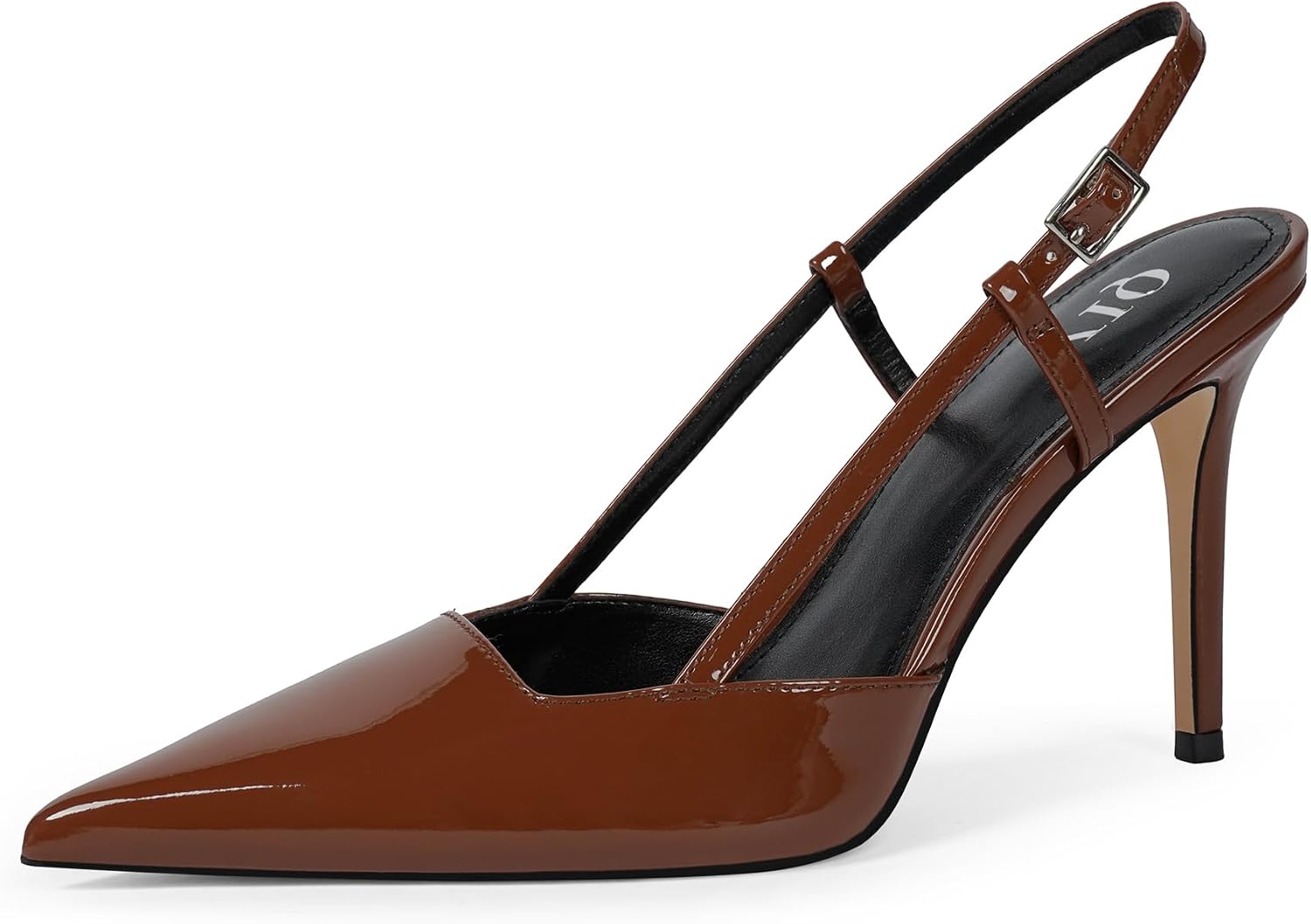 Detalle de QIY Slingback Heels for Women: Stiletto Pointed Toe Pumps