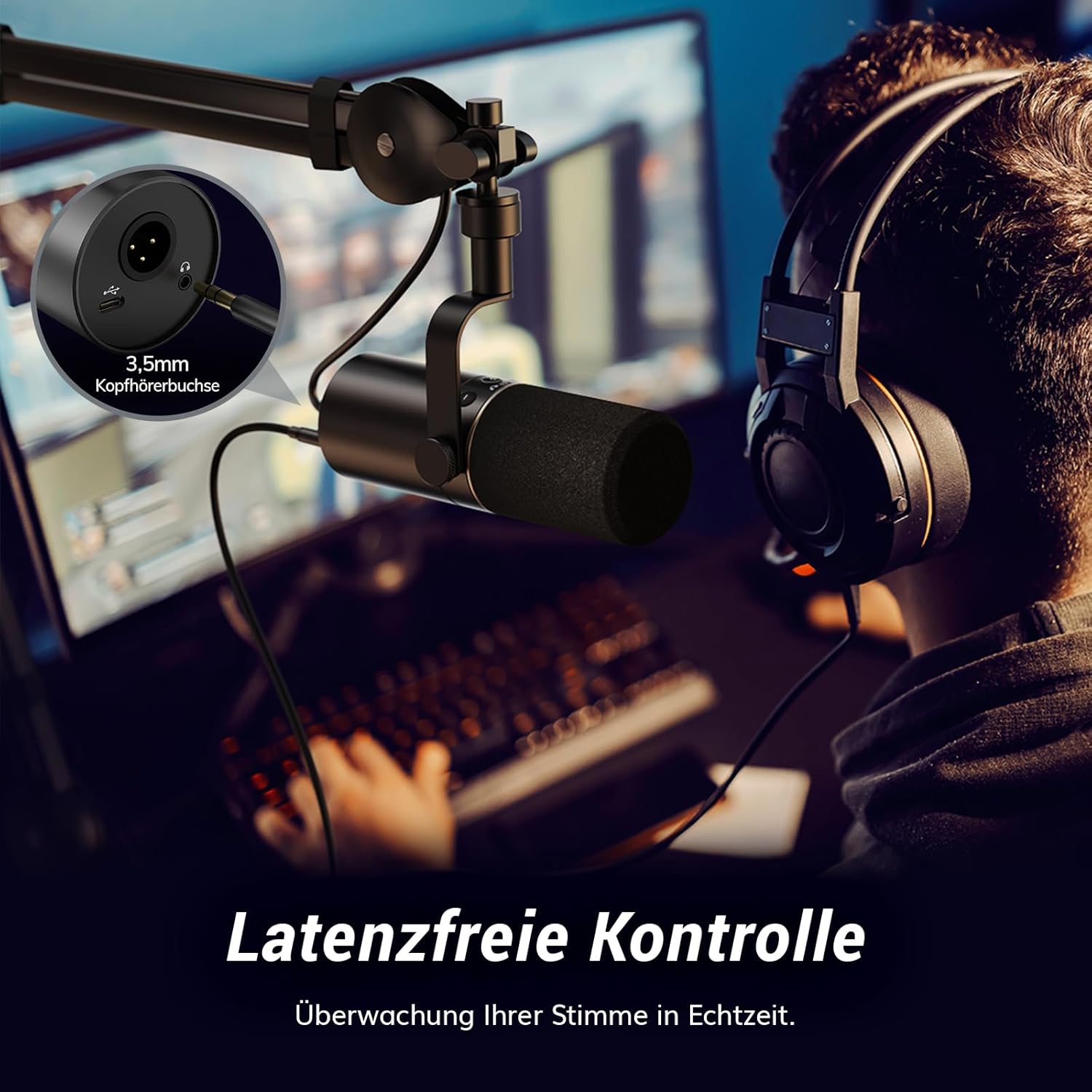 Thumbnail 6 de TONOR TD510 Dynamisches Mikrofon 200 cm Kabel 🎤