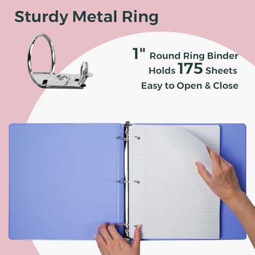 Thumbnail 2 de POPRUN 3 Ring Binder, 1 Inch ⚙️