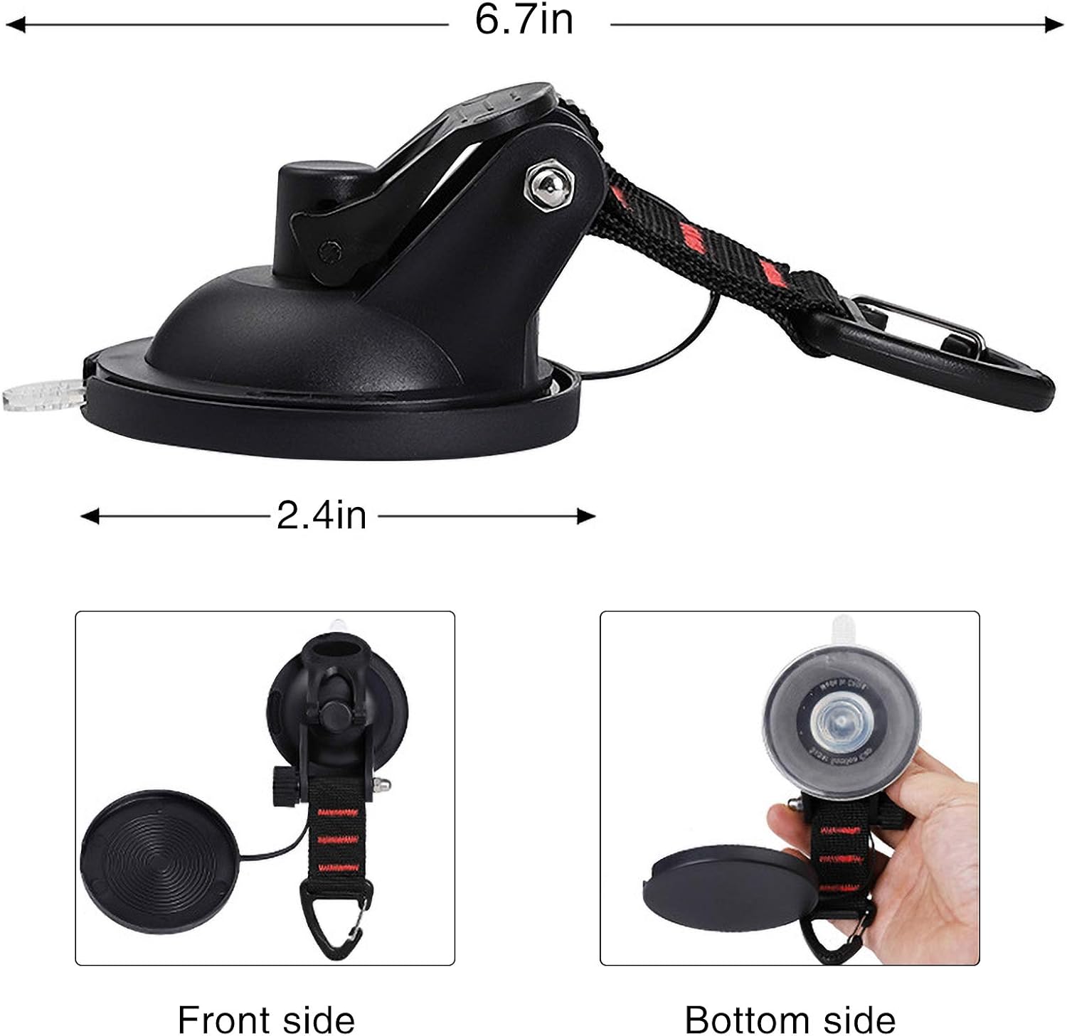 Thumbnail 1 de CONBOLA HS001 Suction Cup Hooks, 4-Piece Set for Camping and RVs