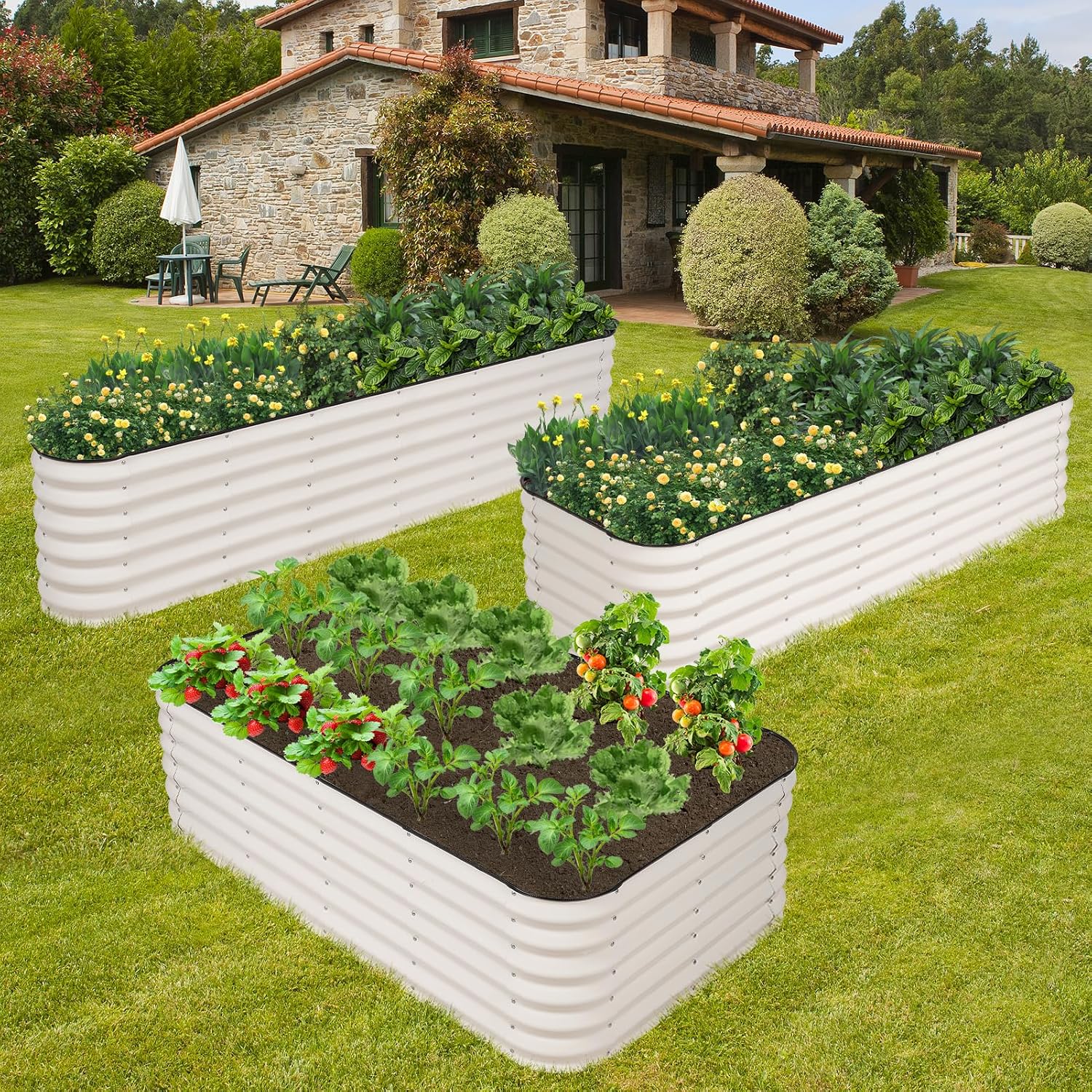 Thumbnail 2 de GoCampDirect 4-in-1 Raised Garden Bed, 5 x 3 x 1.4 ft Galvanized Steel