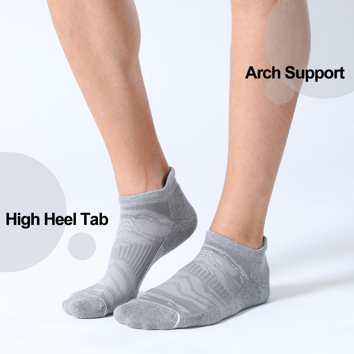 Thumbnail 4 de FITRELL Men's 6 Pack Ankle Running Socks – Low Cut Cushioned Athletic Socks (7-9/9-12/12-15)