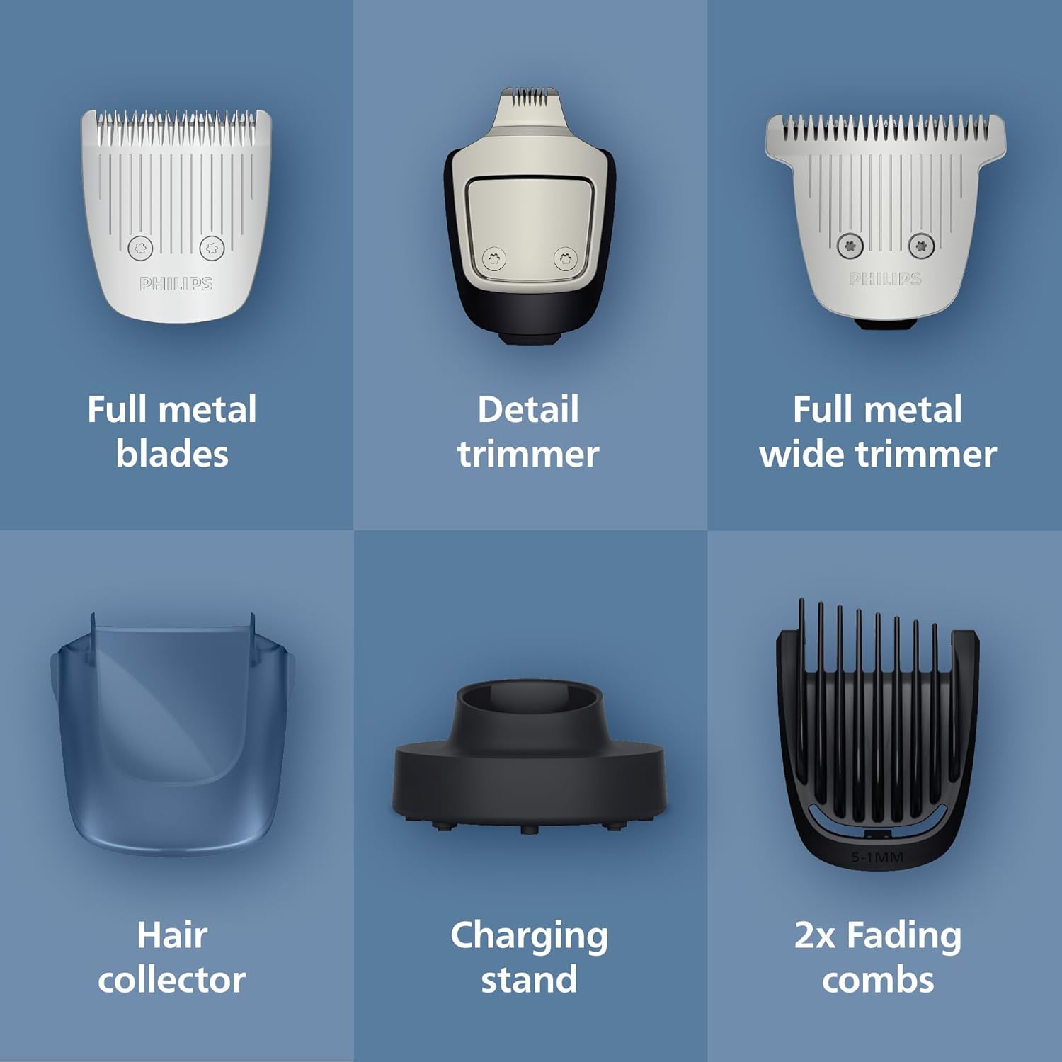 Thumbnail 3 de Philips Beard Trimmer 7000 Series (BT7670/15) with BeardSense, self-sharpening metal blades and 40 length settings