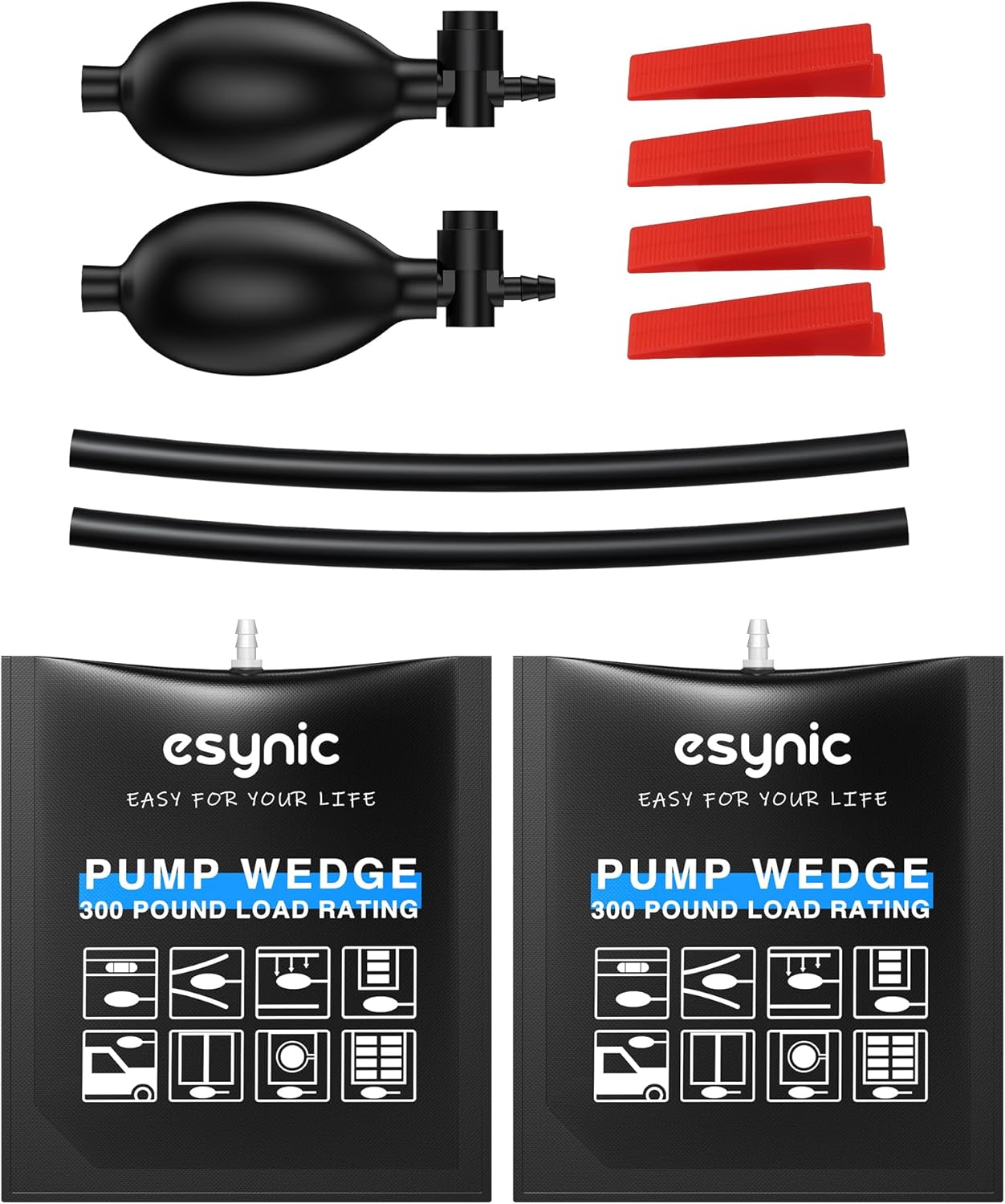 Thumbnail 6 de eSynic Air Wedge Pump Up Bag (inflatable TPU air bags) with plastic wedges for lifting doors and appliances