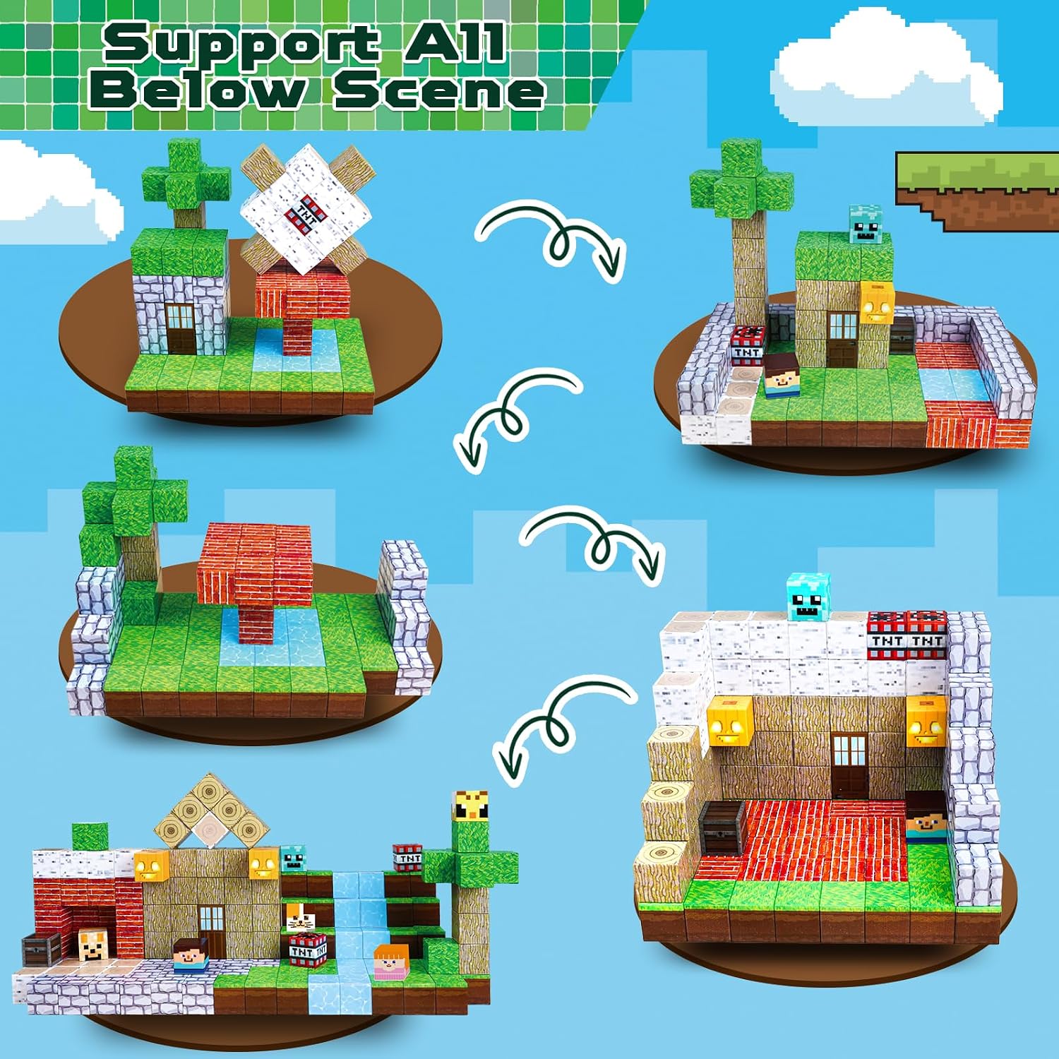 Thumbnail 1 de ToyUnited Magnetic Building Blocks 150pcs set