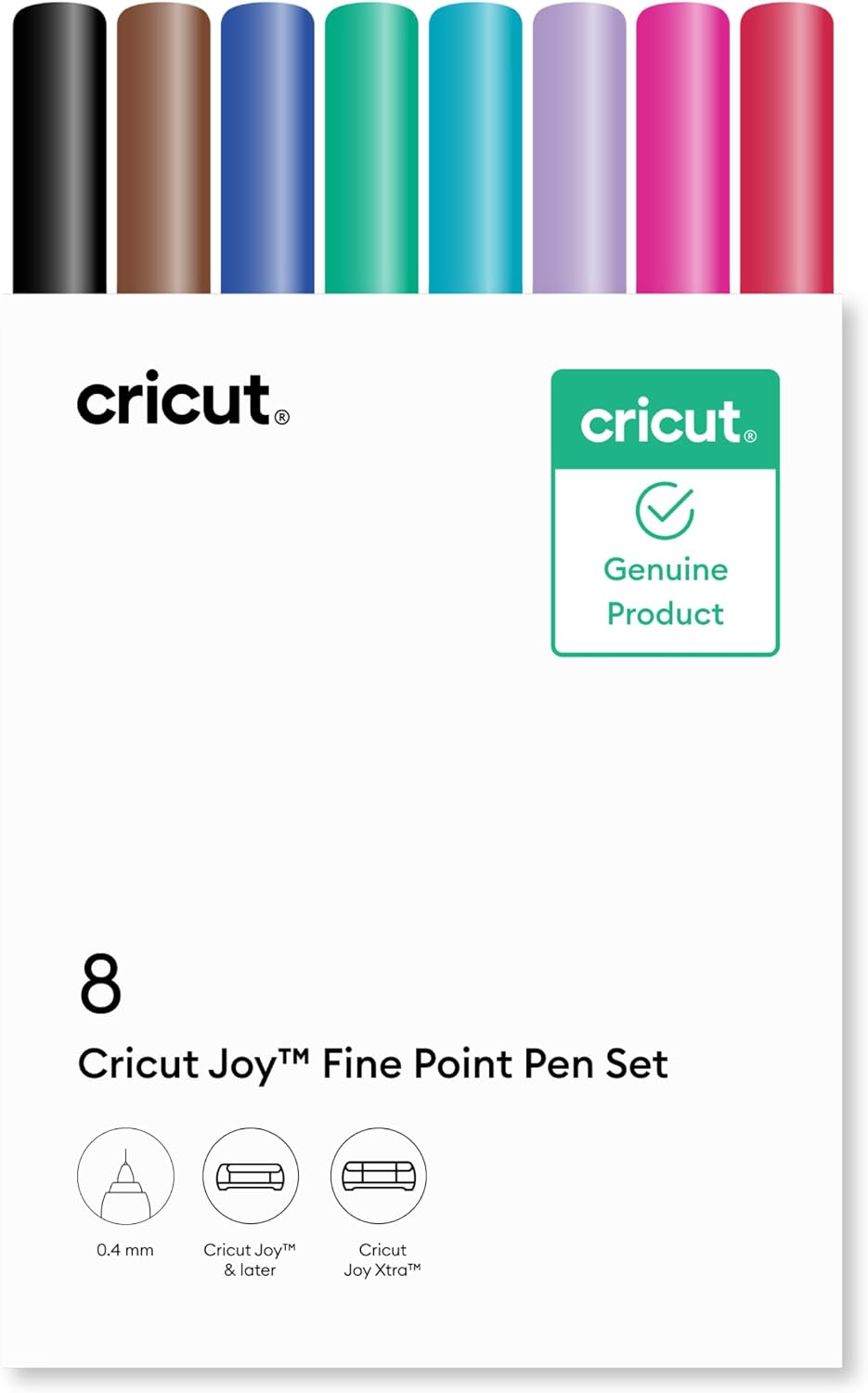 Detalle de Cricut Joy 2012606 fineliners, 0,4 mm, 8 kleuren
