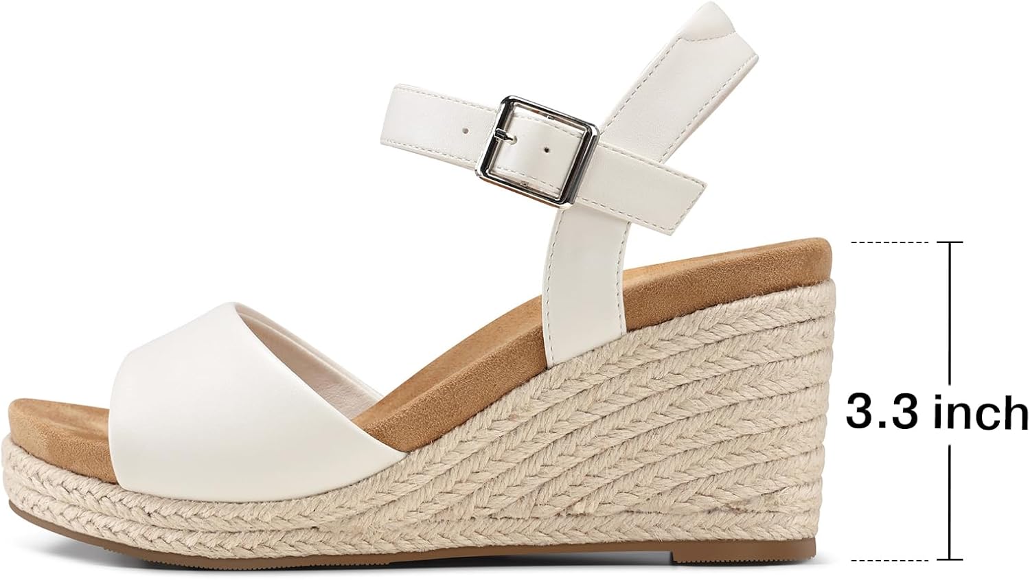 Thumbnail 4 de SHIBEVER Women's Wedge Platform Sandals: Espadrille Dressy Comfort for Sun-Soaked Occasions
