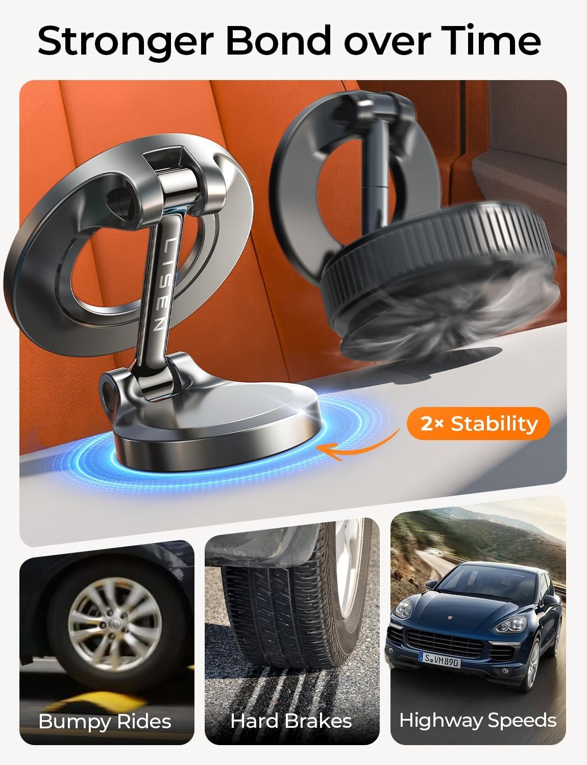 Thumbnail 5 de Lisen MagSafe Car Mount for iPhone 17 Pro Max ⚙