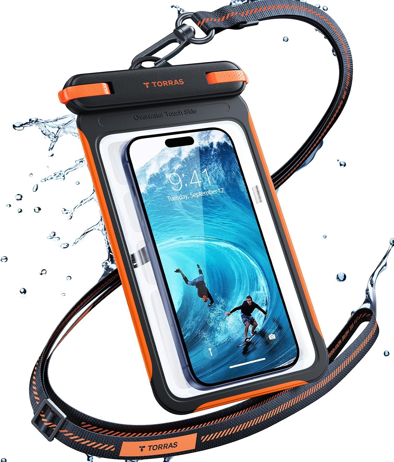 TORRAS IPX8 Waterproof Phone Pouch Floating: Clear underwater touch and reliable protection for iPhones and large smartphones