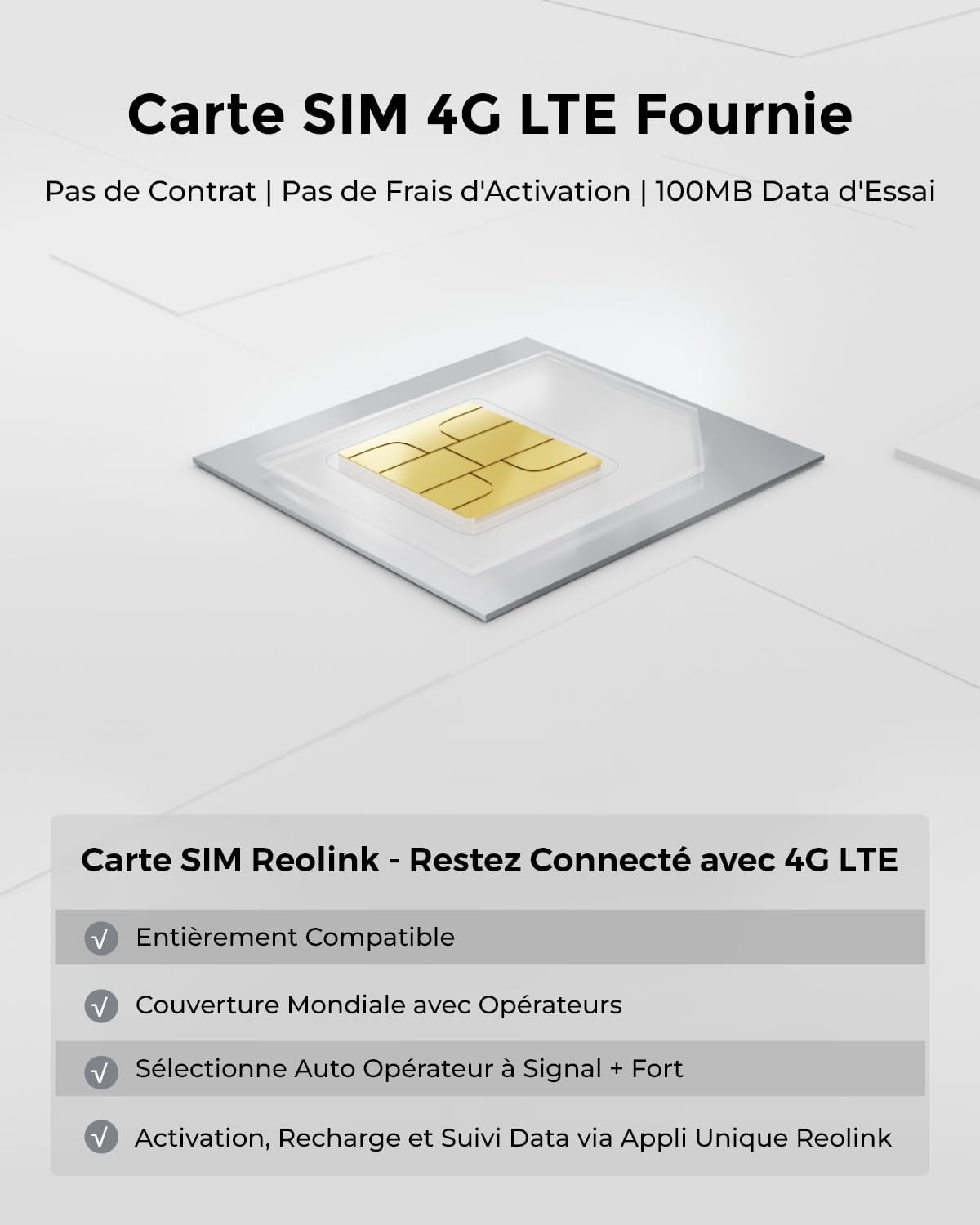 Detalle de Reolink 3G/4G LTE caméra surveillance 4MP