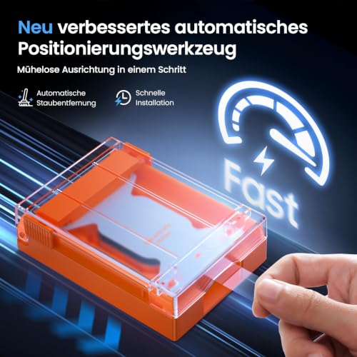 Detalle de UniqueMe EPU Folie für Apple Watch 44/45 mm (Series 9–4) – 1:1 Displayschutz mit Montagewerkzeug