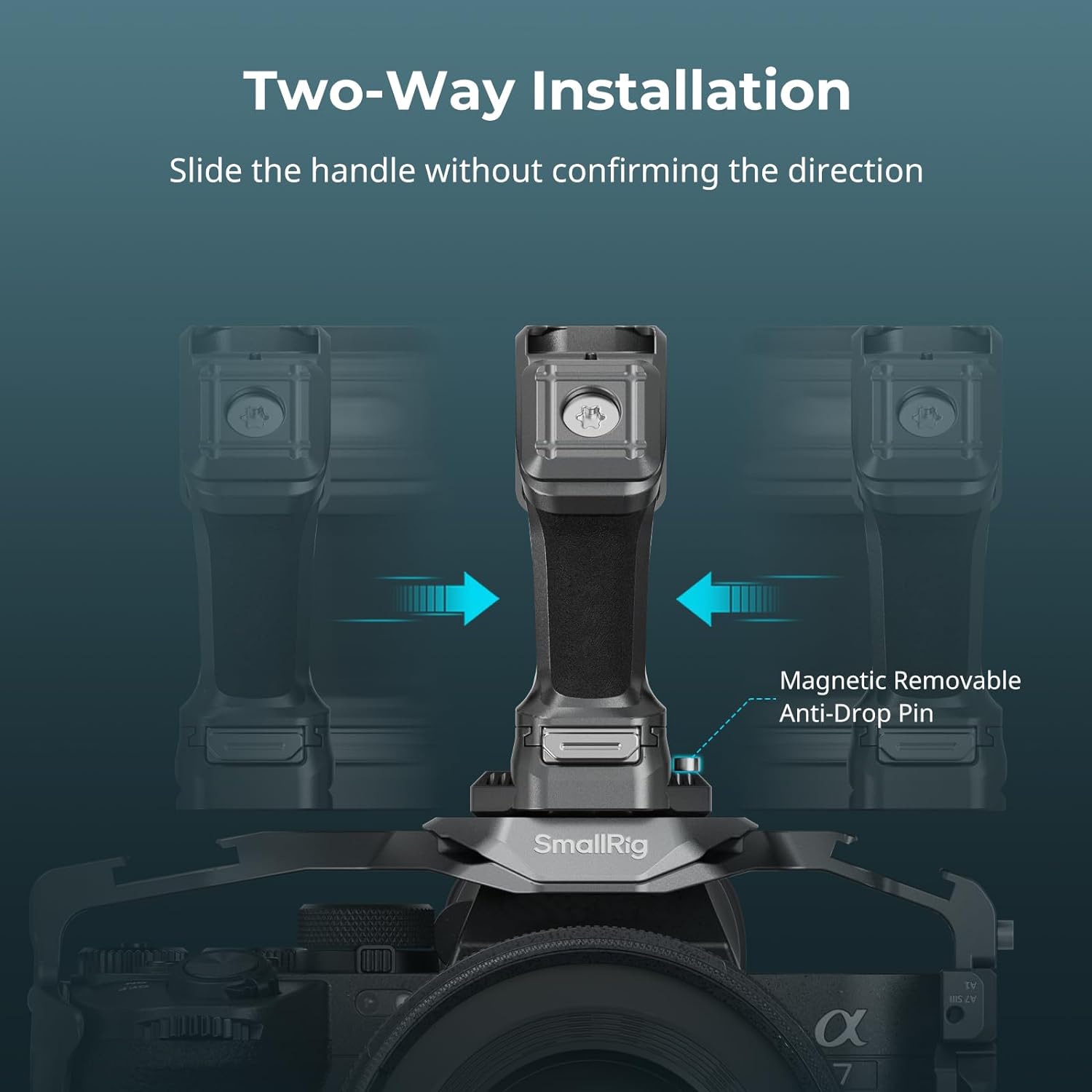 Thumbnail 2 de SMALLRIG Quick Release Top Handle mit Quick Release Slider – HawkLock H21-4483, ARRI-kompatibel