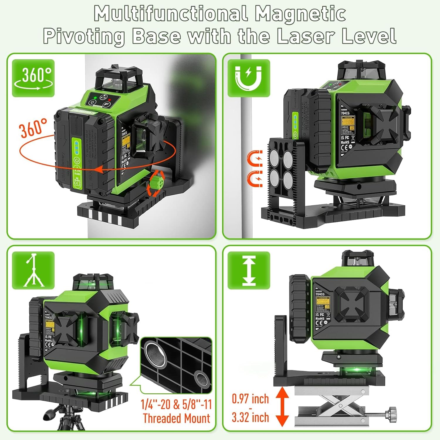 Thumbnail 5 de Huepar 704CG laser autolivellante 360°