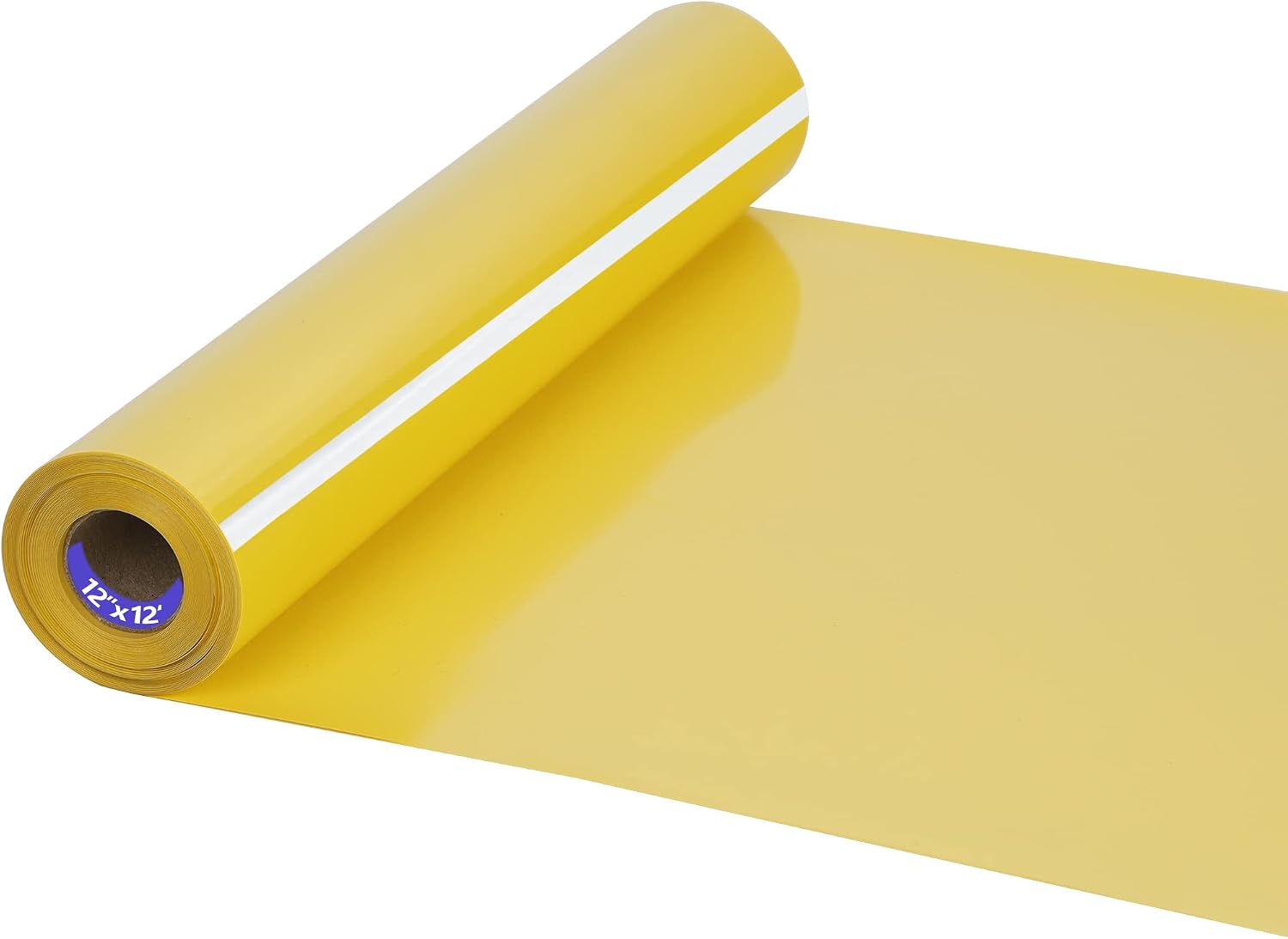 Detalle de HTVVETUR K-20 Yellow HTV Iron-On Vinyl Roll, 12 in x 12 ft