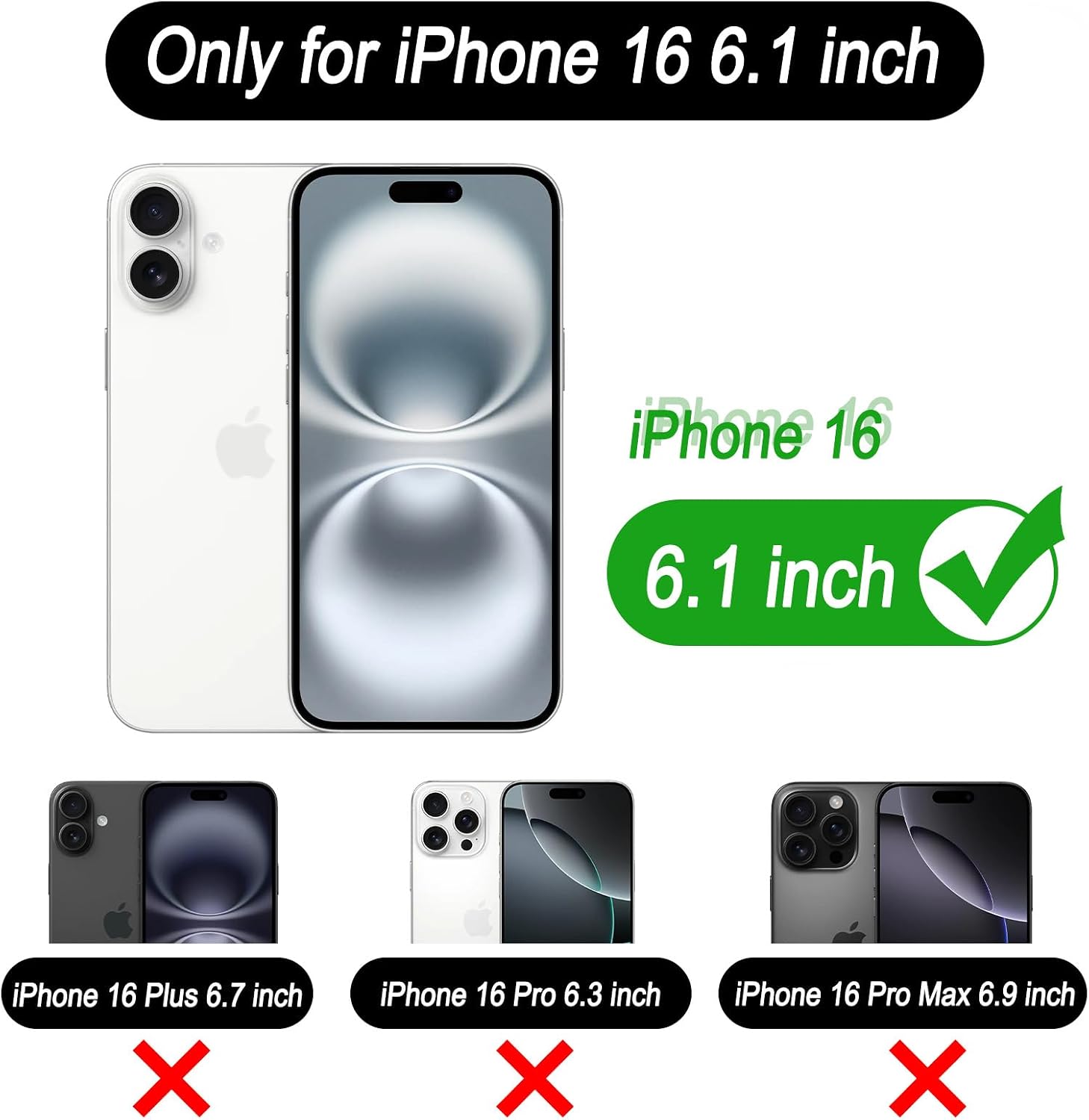 Thumbnail 1 de MONASAY Wallet Case for iPhone 16