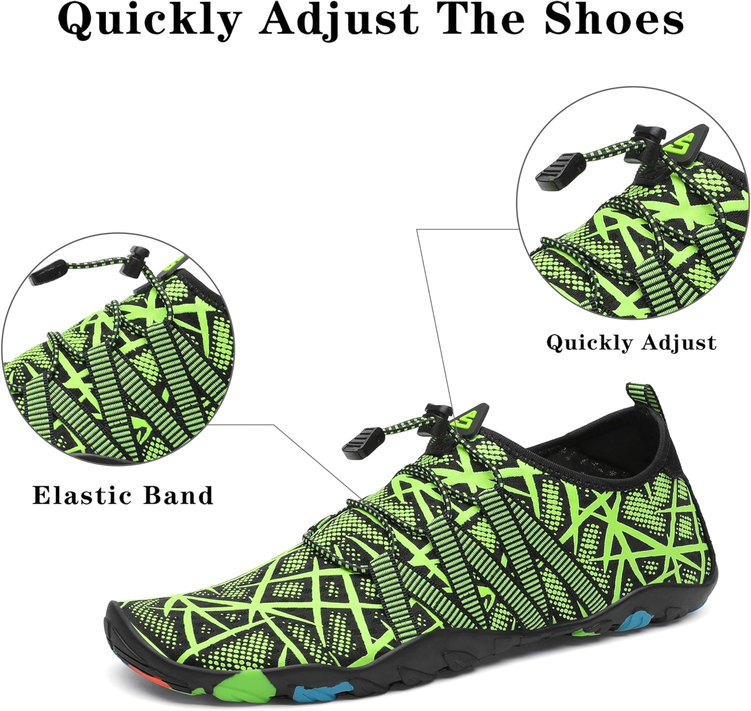 Detalle de SAGUARO Badeschuhe – Aquaschuhe für Damen, Herren und Kinder, GR.35-48