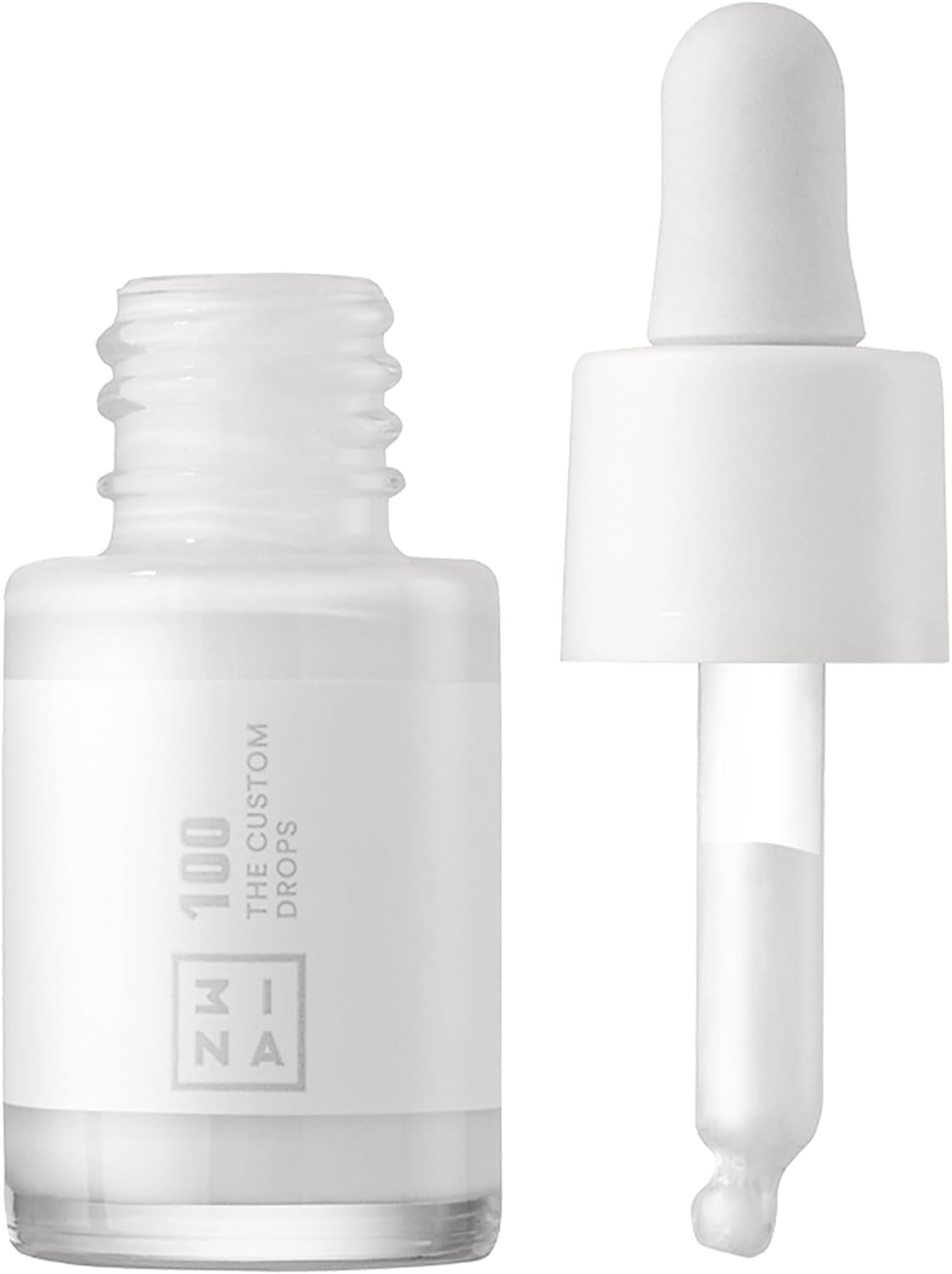 Detalle de 3INA MAKEUP - The Custom Drops 100 - Bianco: gocce pigmentate per fondotinta personalizzato