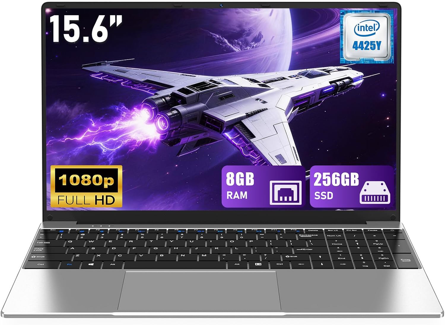 Detalle de NIAKUN NY-14 15.6-Inch Laptop, FHD IPS, 8GB RAM, 256GB SSD