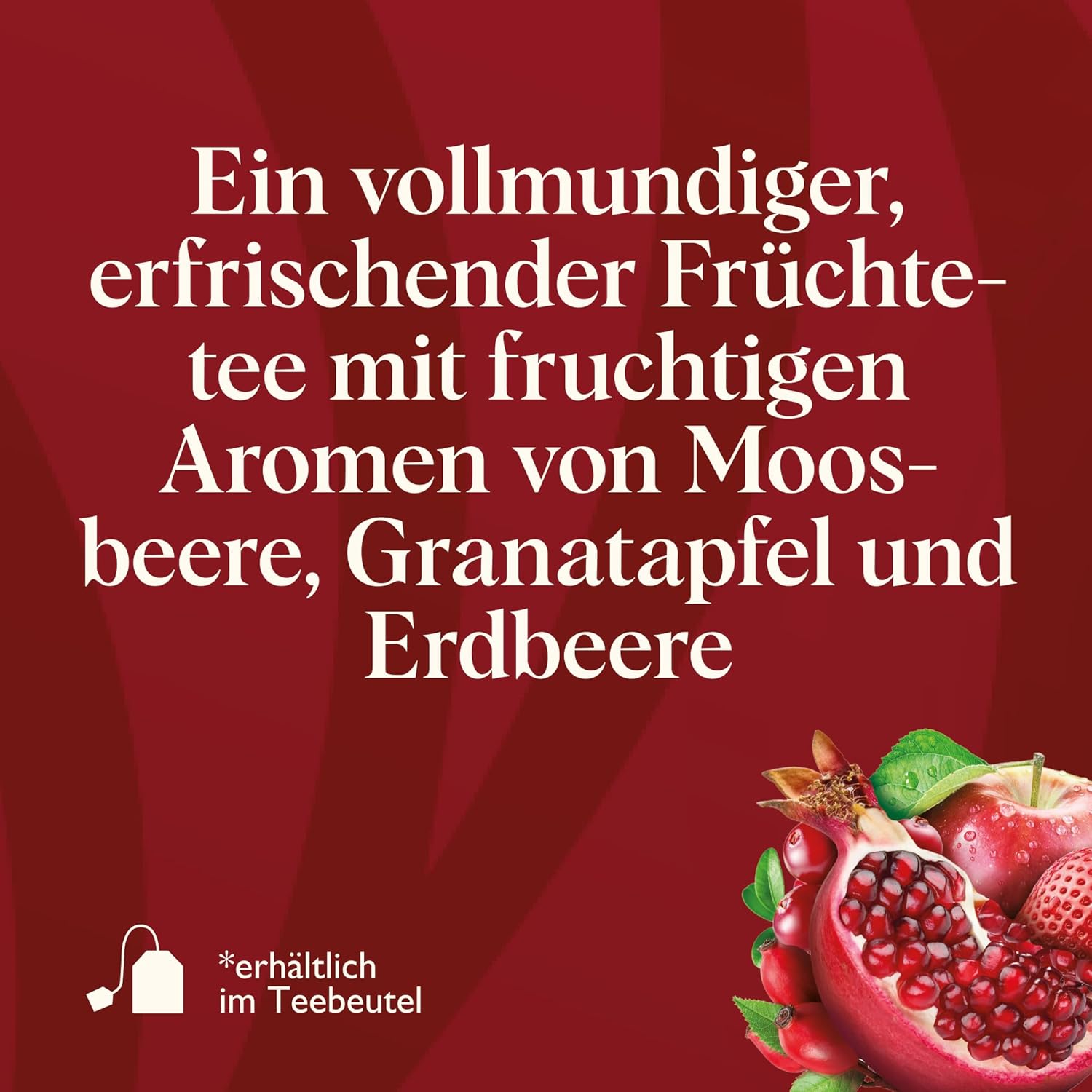 Thumbnail 2 de Twinings Refreshing Fruit Infusion Früchtetee im Beutel mit Moosbeere, Granatapfel & Erdbeere (50 Teebeutel, 100 g)