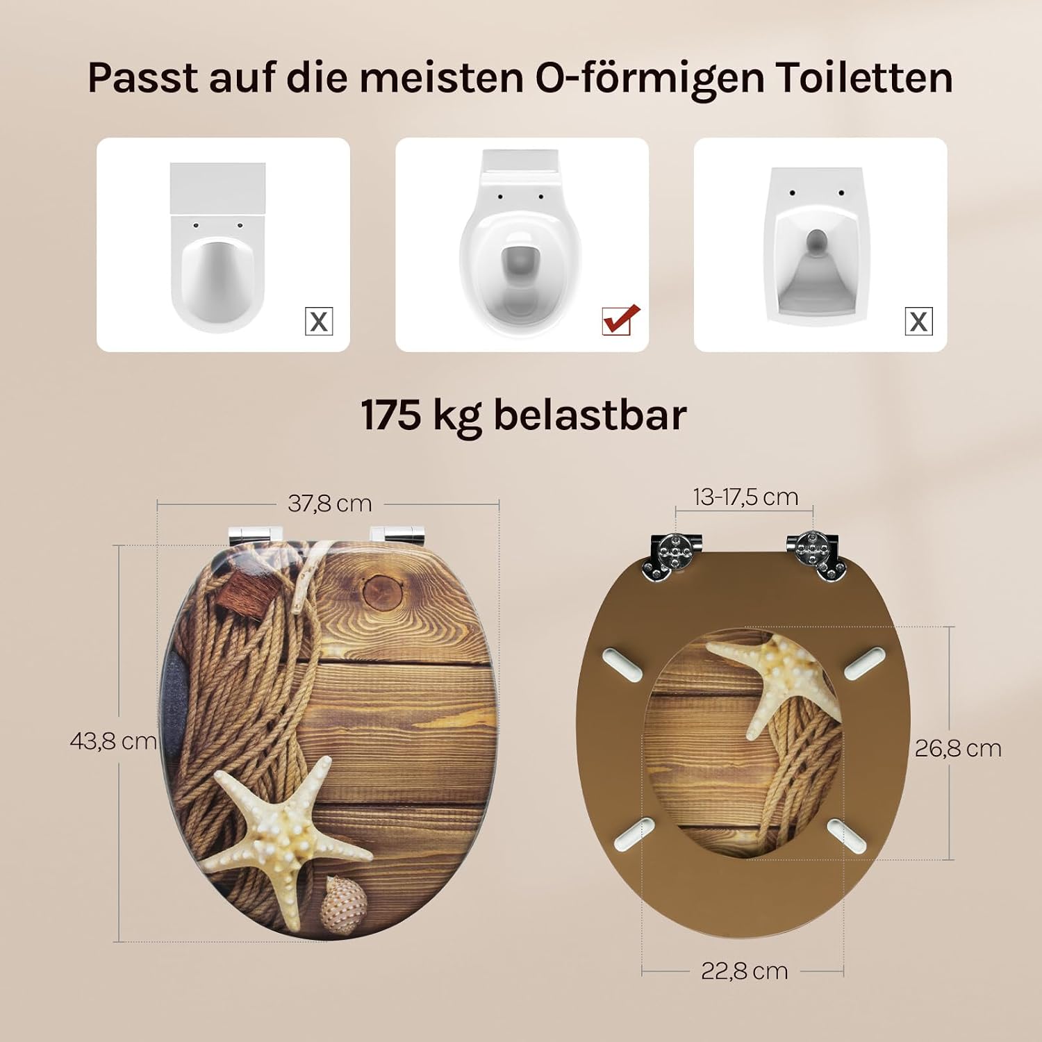 Detalle 2 de WOLTU #2 Toilettensitz 175 kg đœ