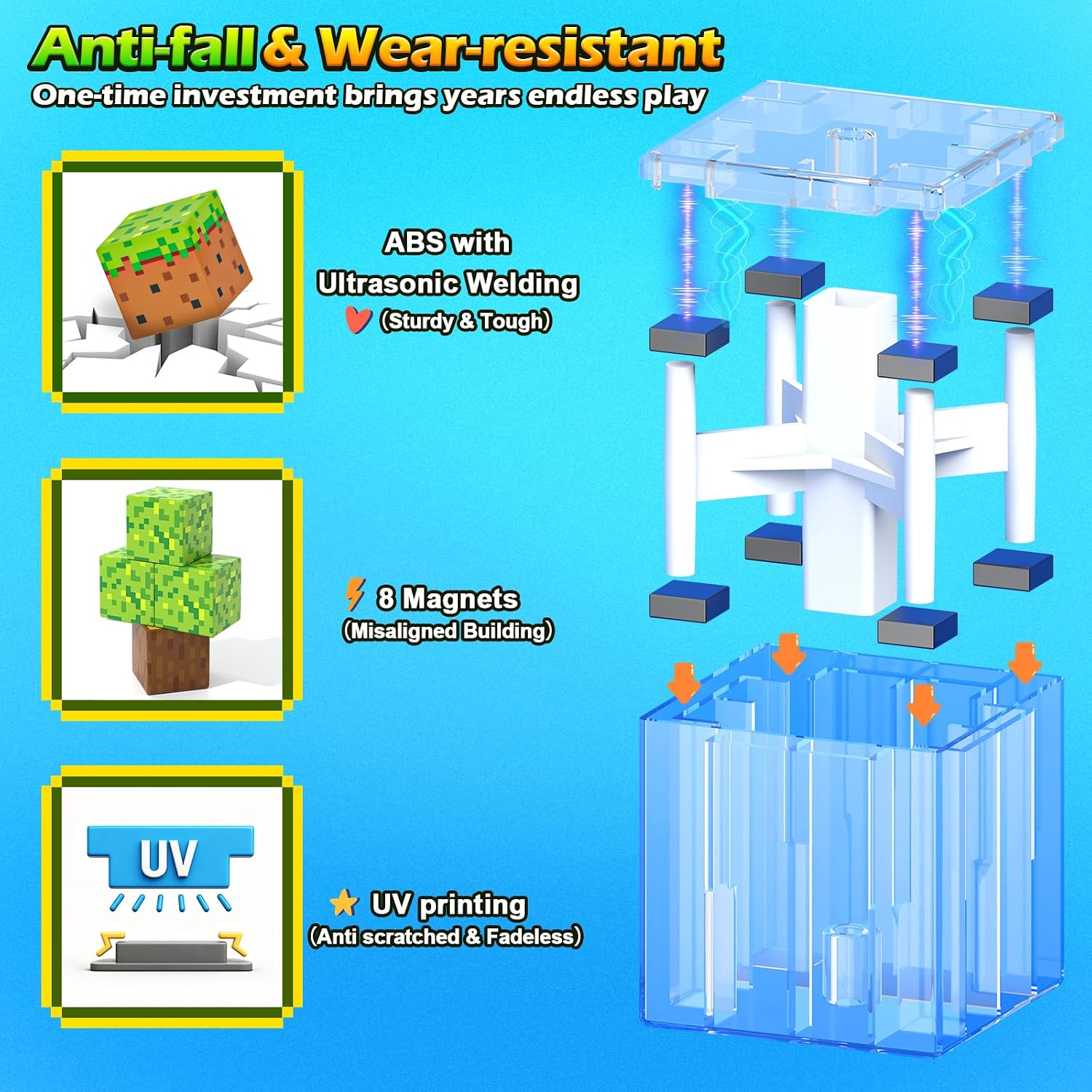 Thumbnail 2 de Norline Magnetic Blocks 100PCS magnetic building set 🧩